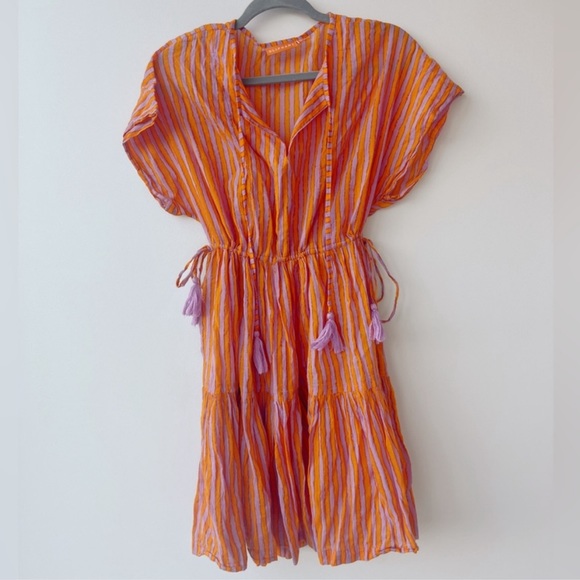 NWOT • Oliphant side tie tassel short dress 🧡 - Picture 5 of 12